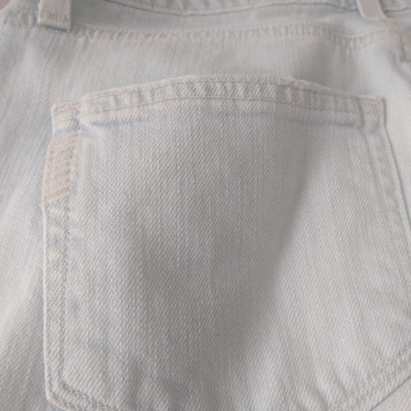 Paige Porter Relaxed Straight Jeans Sz. 24 Light Wash 90s fit Distressed - Picture 15 of 15